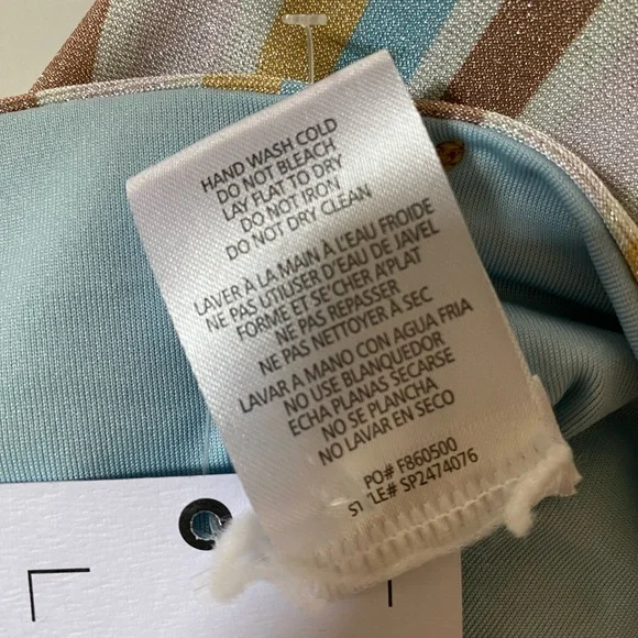 NWT O'NEILL Heidi Stripe Seville Sunset Medium Coverage Bottom , size Small - Picture 6 of 7